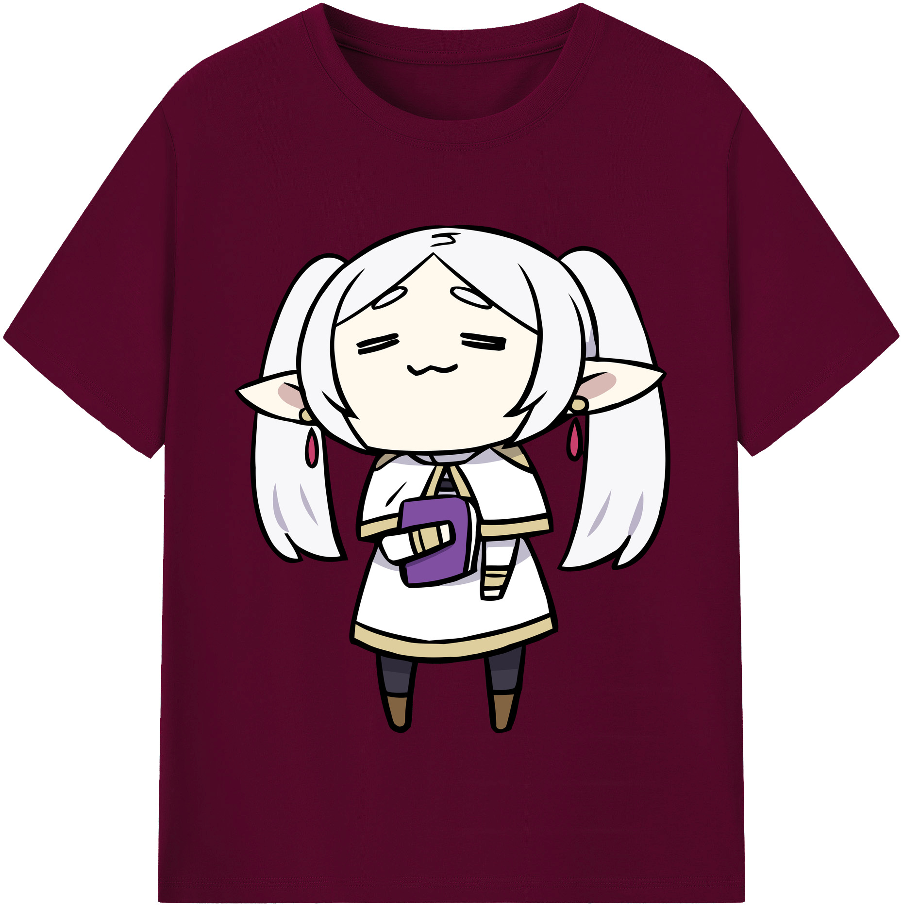 （画像用） 葬送のフリーレン Frieren レディースカジュアルプリントTシャツ（綿100％）